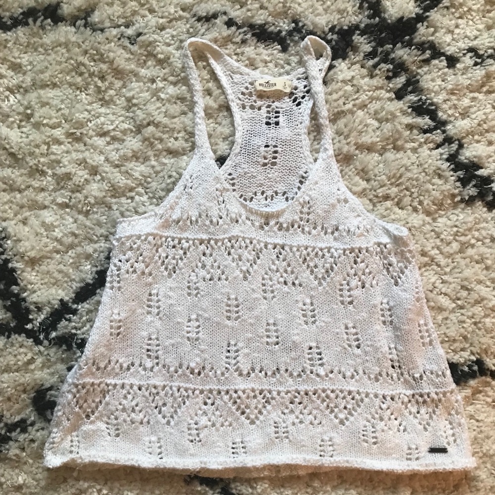 Hollister sweater racer back tank top